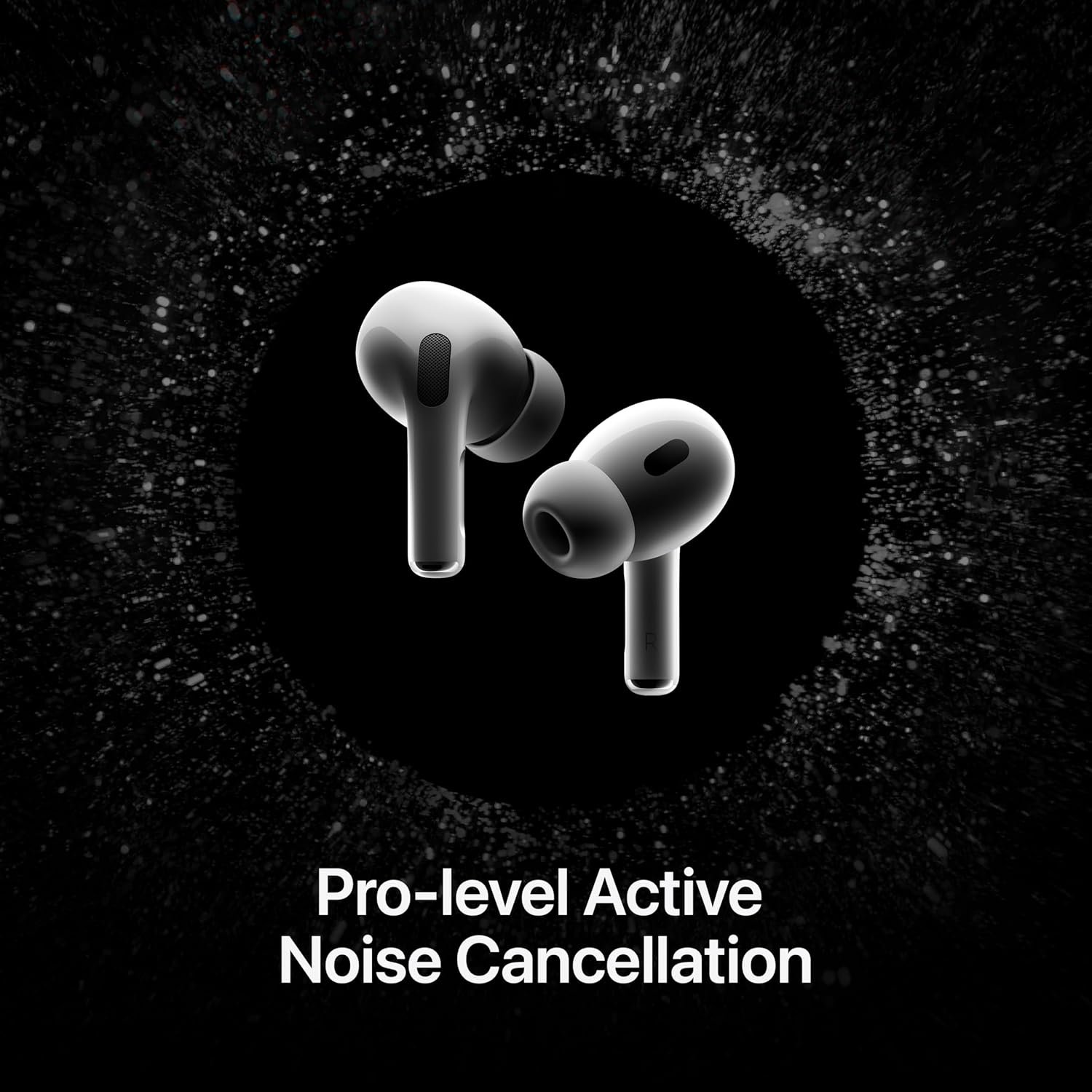 Apple AirPods Pro 2 Wireless Earbuds, Active Noise Cancellation, Hearing Aid Feature, Bluetooth Headphones, Transparency, Personalized Spatial Audio, High-Fidelity Sound, H2 Chip, USB-C Charging - Image 3